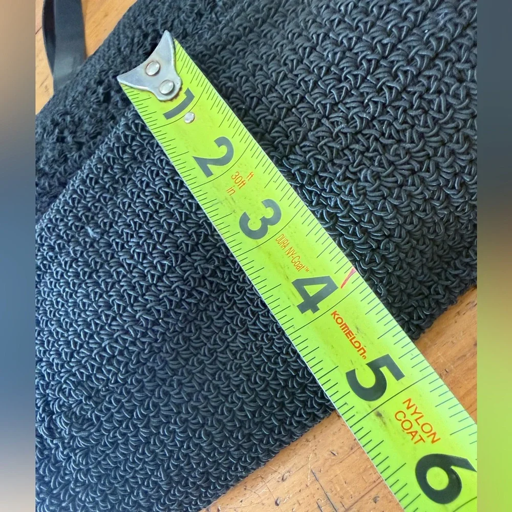 Liz Claiborne Black Crochet Purse Lined